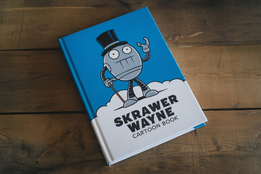 Skrawer Wayne Cartoon Book